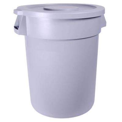 ROUND REFUSE BIN WITH FLAT LID 120Lt 560 x 820mm