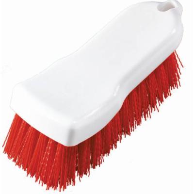 HAND SCRUB BRUSH POLYESTER - 150MM - (RED)