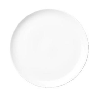 OLIVE - WHITE - ROUND COUPE PLATE - 26CM (12)