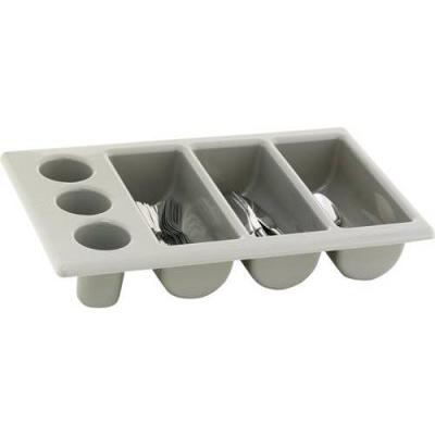CUTLERY TRAY GREY 3 DIVISION - 500 X 300MM