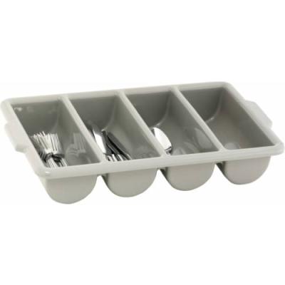 CUTLERY TRAY GREY 4 DIVISION - 500 X 300MM