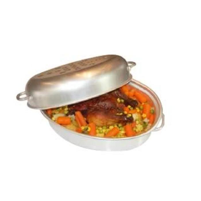 ALUMINIUM LARGE OVAL ROASTER 240 X 360 X 180 MM