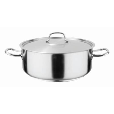 POT S/STEEL LOW CASSEROLE -  4LT