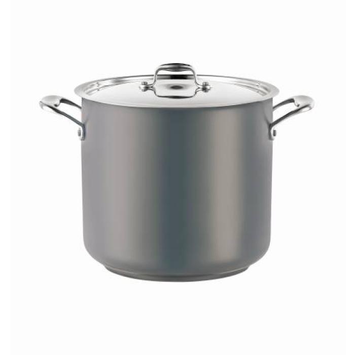 POT (GREY) STOCK 13.6L W/LID