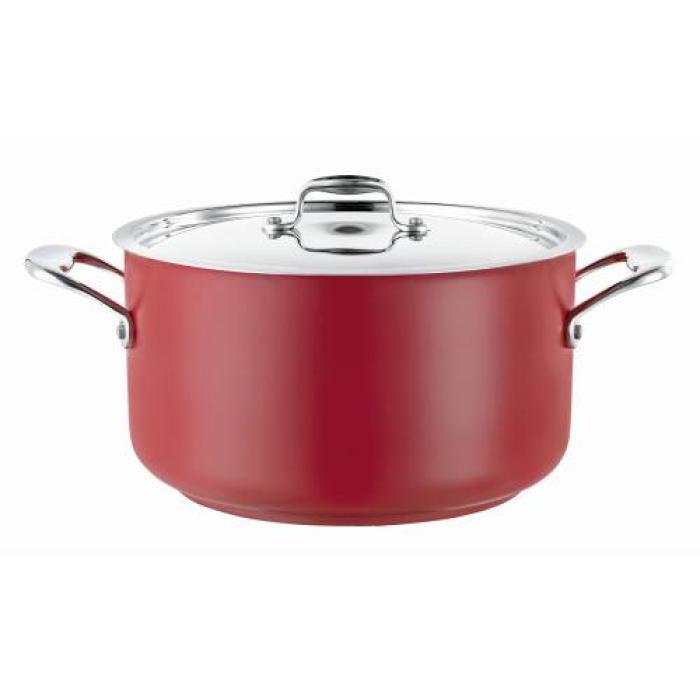POT (RED) CASSEROLE 14L W/LID