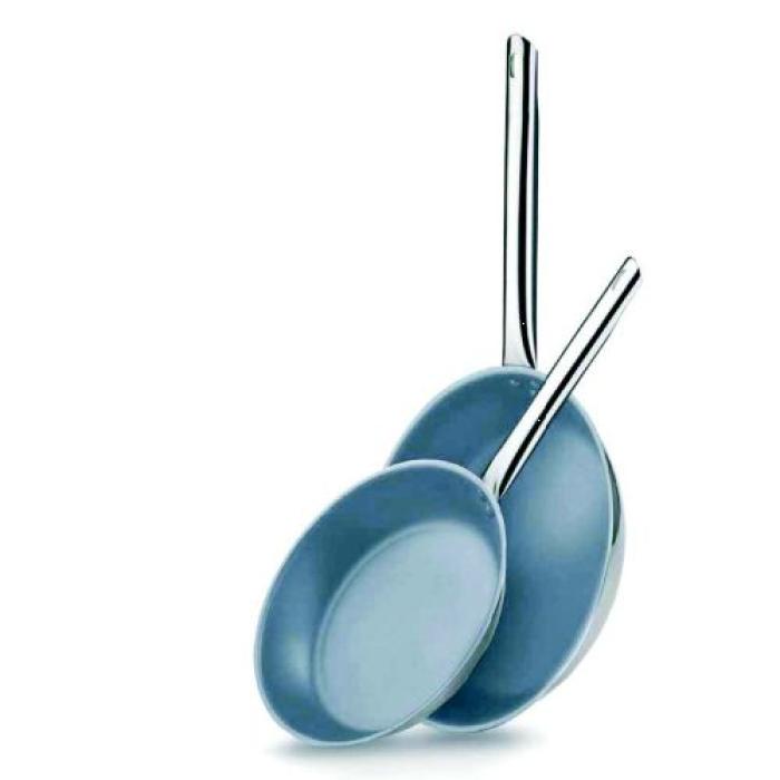 FRYING PAN 'CERAMIC COATED' ST STEEL - 320MM