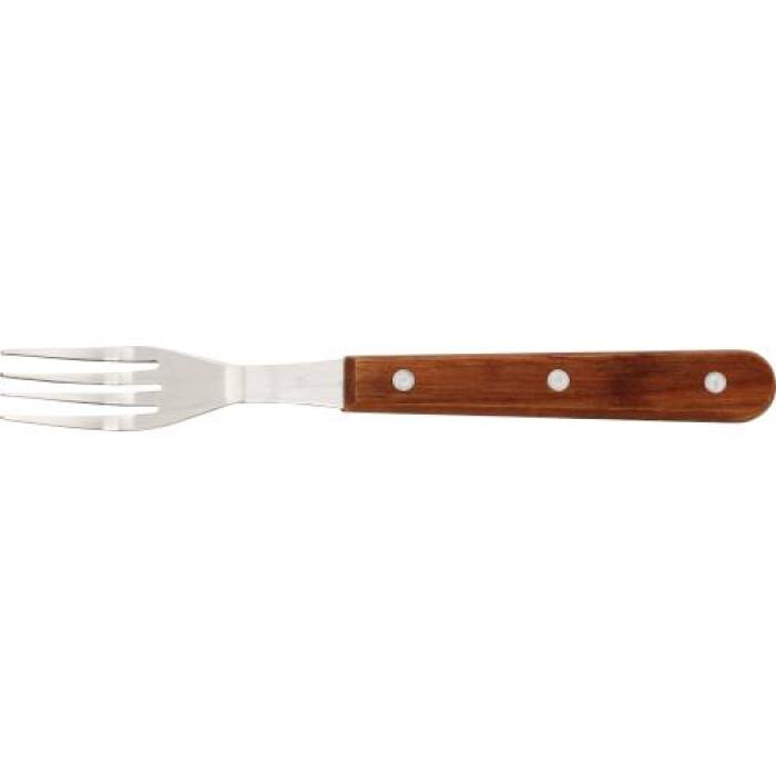 STEAK FORK DELUXE - WOODEN HANDLE