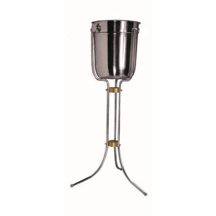 ICE BUCKET STAND -CHROME PLATED - FLOOR STANDING 715 MM