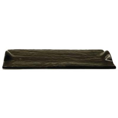 RECT. PLATE BLACK SLATE - 31 X 15CM (12)