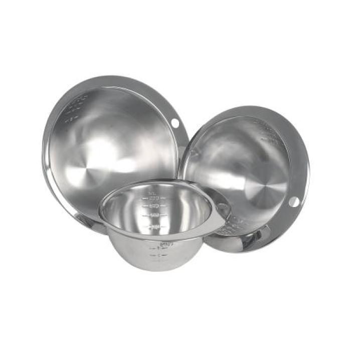 MEASURING BOWL STAINLESS STEEL ROUND NOTCHED 1200ML