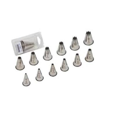 NOZZLE SET S/STEEL - STAR 12 PIECE