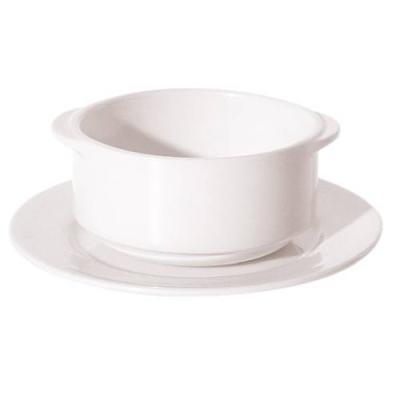 NEW BONE - WHITE - SOUP CUP W/EAR - 28CM (24)