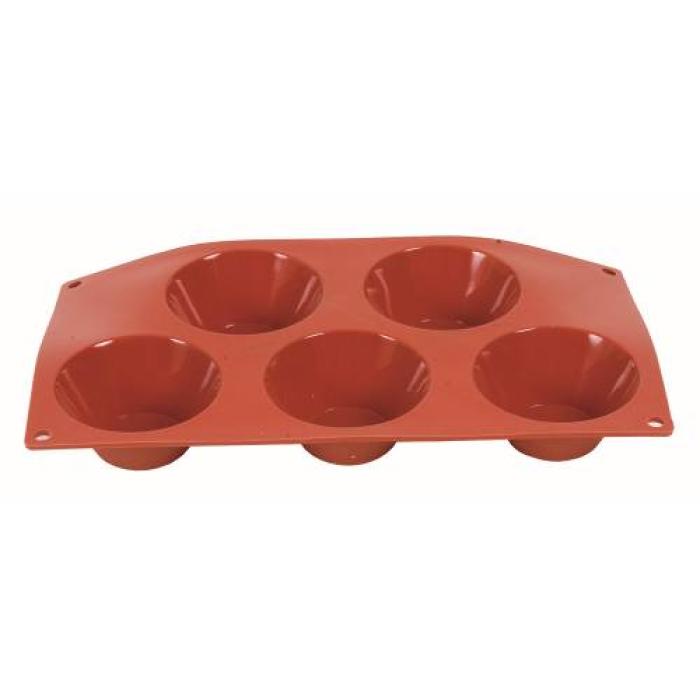 MOULD SILICON MUFFIN - 5 CUP - 80 X 40MM