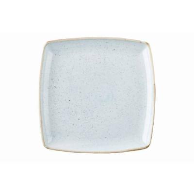 STONECAST - DUCK EGG BLUE - DEEP SQUARE PLATE - 26.8CM (6)