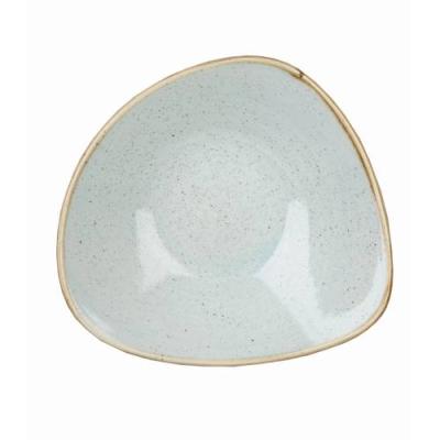 STONECAST - DUCK EGG BLUE - TRIANGLE BOWL - 23.5CM (12)