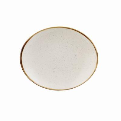 STONECAST - BARLEY WHITE - OVAL PLATE - 19.2CM (12)