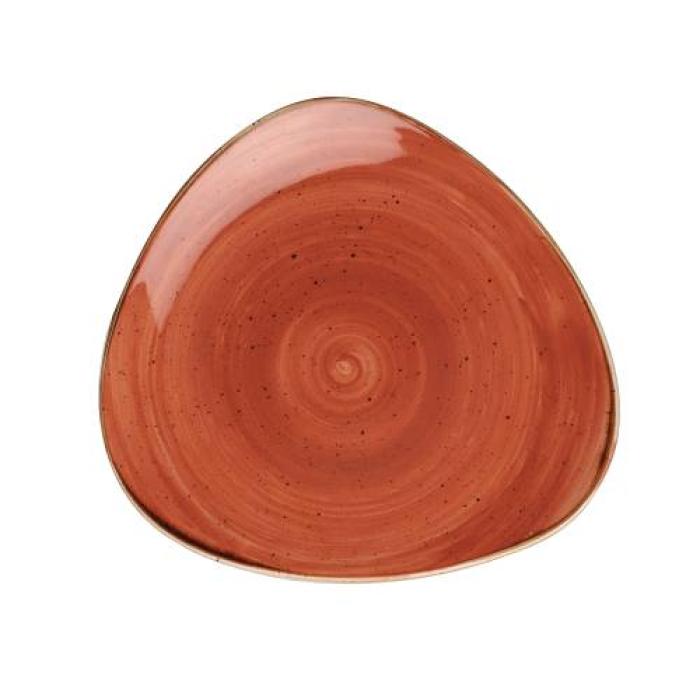 STONECAST - SPICED ORANGE - TRIANGLE PLATE - 19.2CM (12)