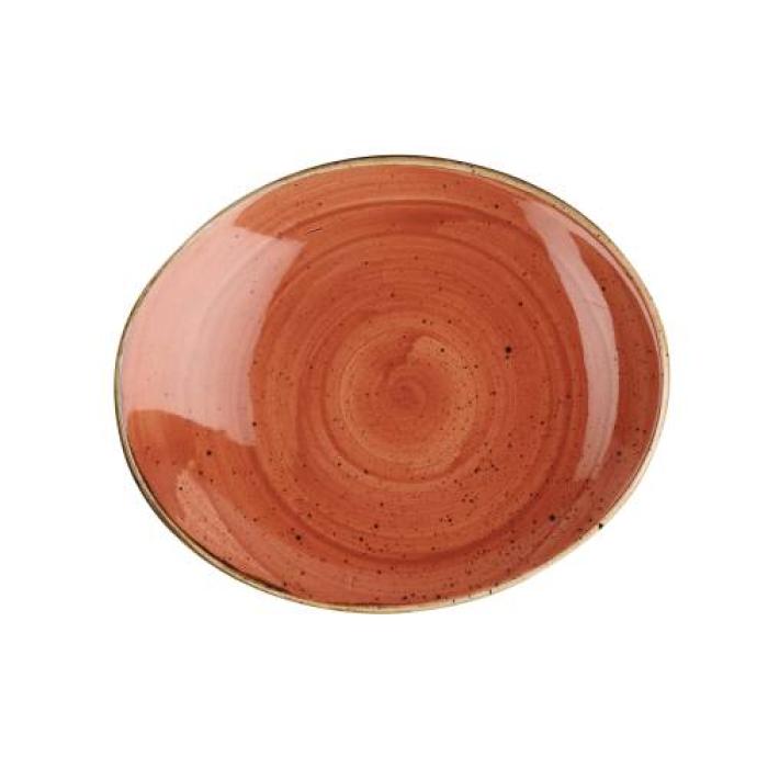 STONECAST - SPICED ORANGE - OVAL PLATE - 19.2CM (12)