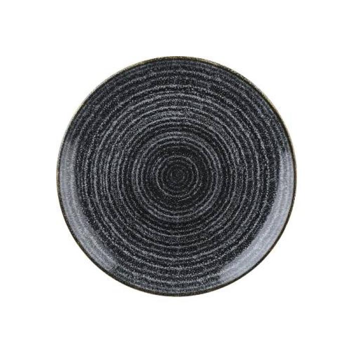 HOMESPUN - CHARCOAL BLACK - COUPE PLATE - 21.7CM (12)
