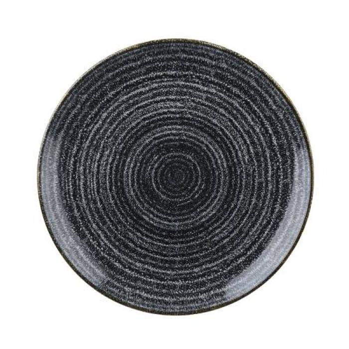 HOMESPUN - CHARCOAL BLACK - COUPE PLATE - 26CM (12)