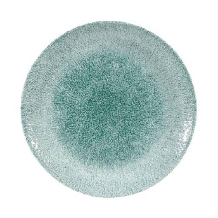 RAKU - JADE GREEN - COUPE PLATE - 21.7CM (12)