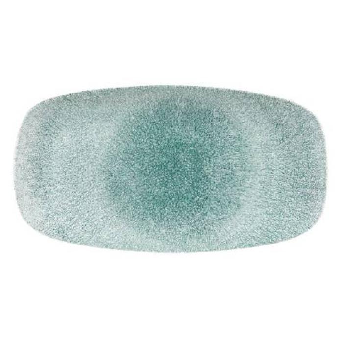 RAKU - JADE GREEN - OBLONG CHEFS' PLATE - 30x15.3CM (12)