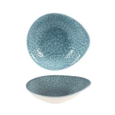 RAKU - TOPAZ BLUE - ROUND DISH - 16x14.5CM (12)