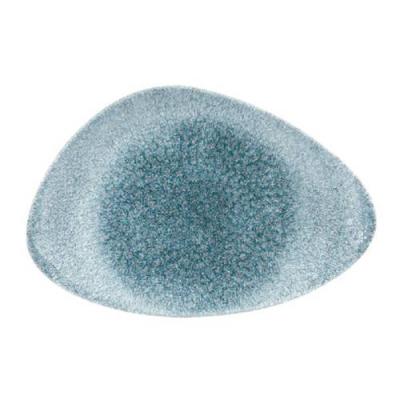 RAKU - TOPAZ BLUE - CHEFS' TRIANGLE PLATE - 30x20CM (6)