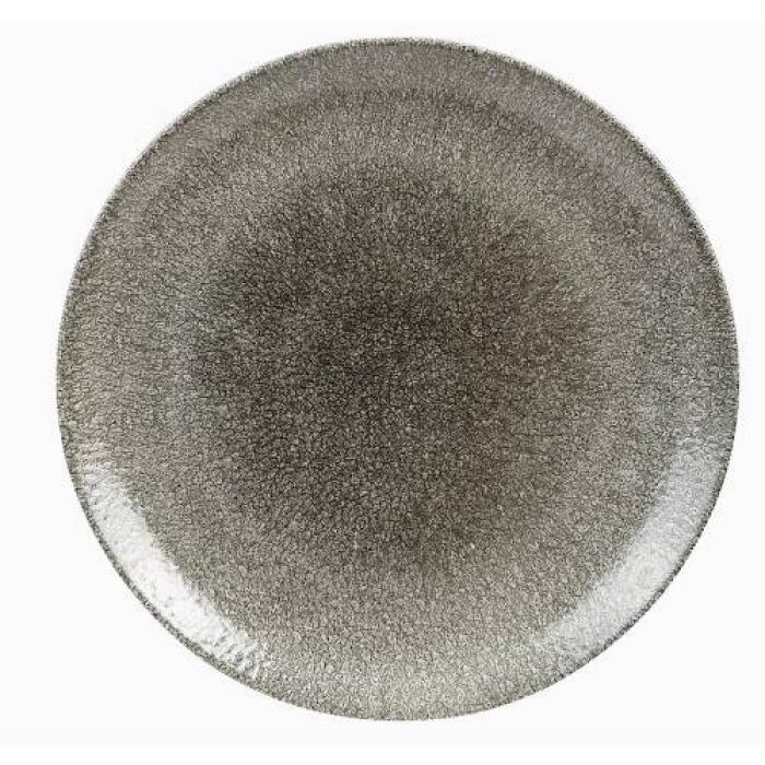 RAKU - QUARTZ BLACK - COUPE PLATE - 28.8CM (12)