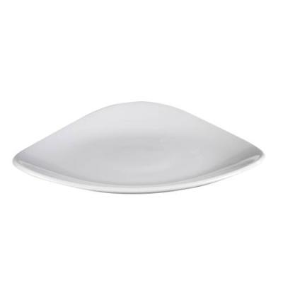 LOTUS - WHITE - TRIANGLE PLATE - 26CM (12)
