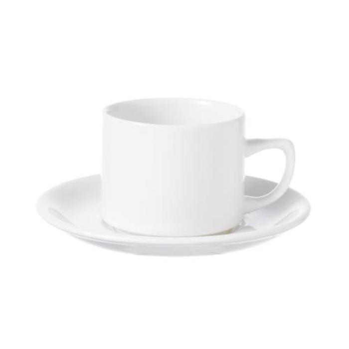 WHITEWARE - WHITE - MAPLE SAUCER - 15CM (24)