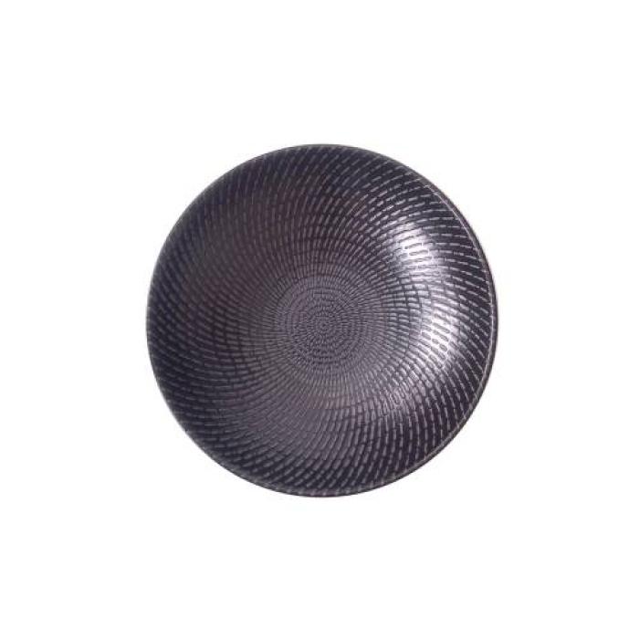 URBAN - BLACK SWIRL - ROUND BOWL - 14.5CM (24)