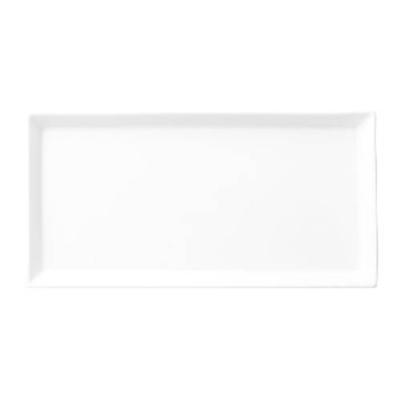 OLIVE - WHITE - RECTANGULAR PLATE - 27CM (12)
