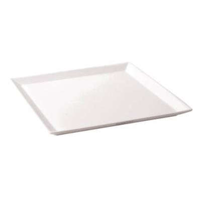 NEW BONE - WHITE - SQUARE PLATE - 28.5CM (12)