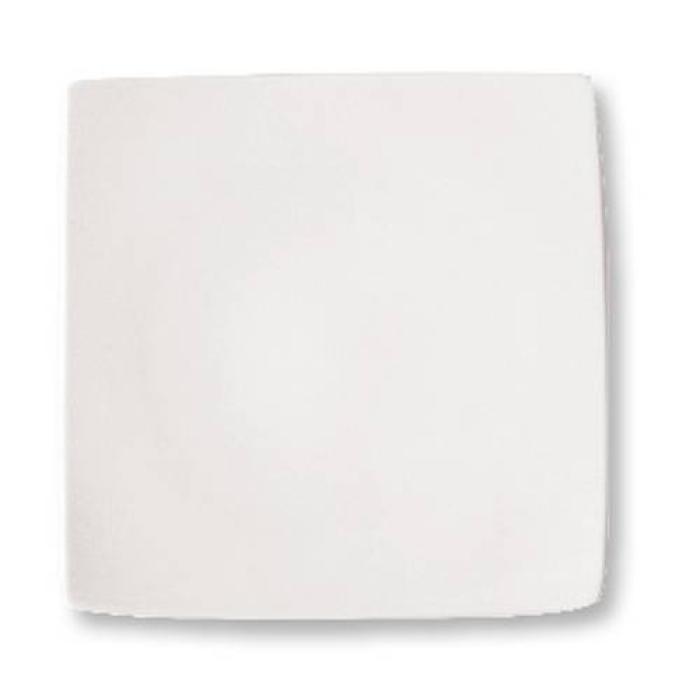 NEW BONE - WHITE - CURVE SQUARE PLATE - 24CM (12)