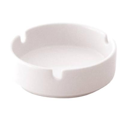 NEW BONE - WHITE - ROUND ASHTRAY - 9.5CM (24)