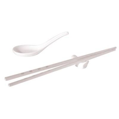 NEW BONE - WHITE - CHINESE SPOON - 13CM (24)