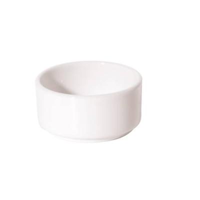 NEW BONE - WHITE - BUTTER DISH - 6CM (24)