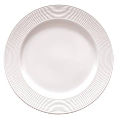 LINE - WHITE - RIM PLATE - 25CM (24)