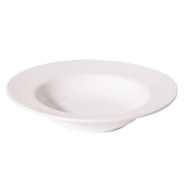 LINE - WHITE - RIM SOUP PLATE - 22CM (24)