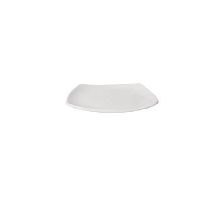 PRIMA - WHITE - SQUARE PLATE - 18CM (24)