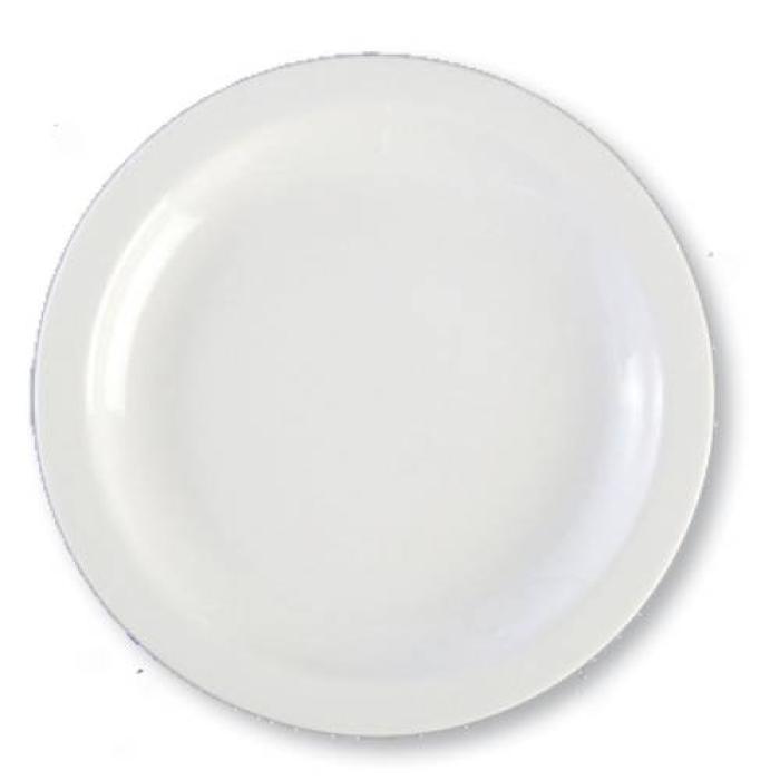 PRIMA - WHITE - NARROW RIMMED PLATE - 23CM (24)