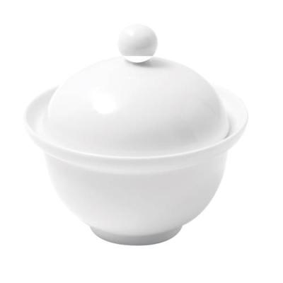 PRIMA - WHITE - SOUP BOWL WITH LID - 33CL (12)