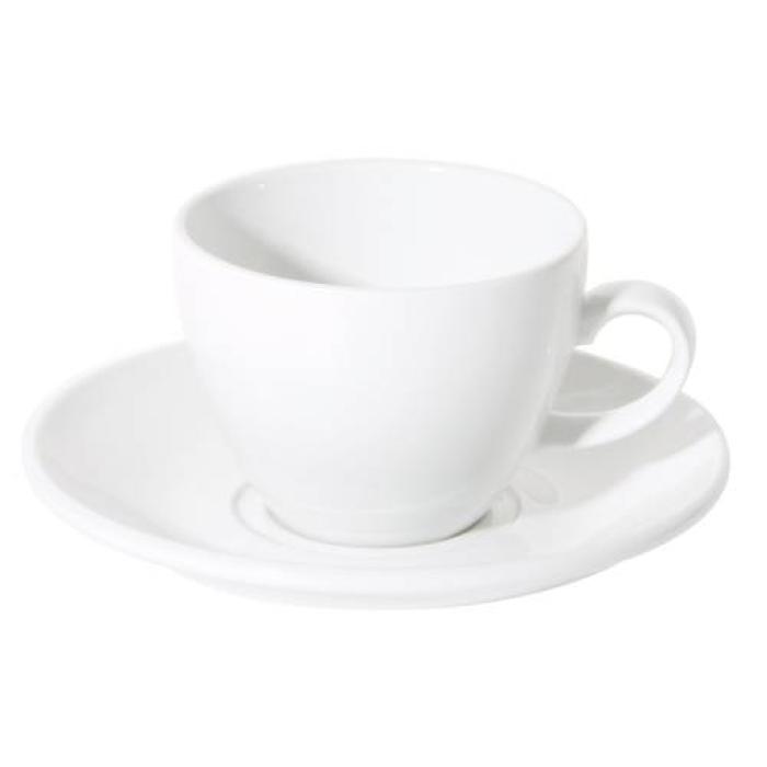 PRIMA - WHITE - NON-STACKING TEA CUP - 23CL (24)
