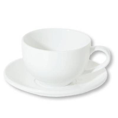 PRIMA - WHITE - DOUBLE WELL SAUCER - 15CM (24)