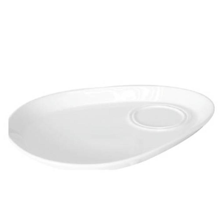 PRIMA - WHITE - SNACK PLATE - 28CM (24)