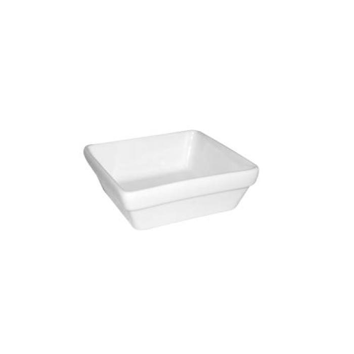 PRIMA - WHITE - STACKING SQUARE SERVER - 10x10CM (24)