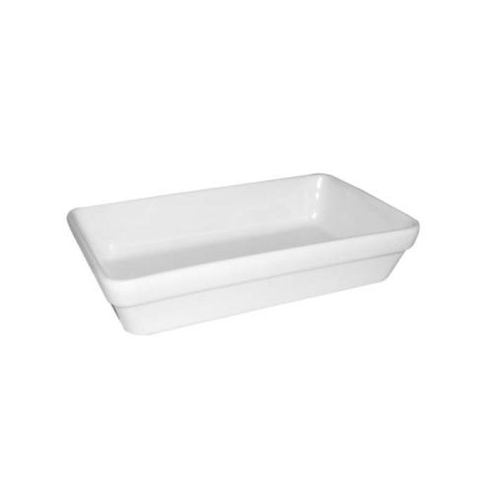 PRIMA - WHITE - STACKING RECTANGULAR SERVER - 16.5x10CM (12)