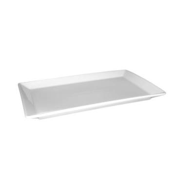 PRIMA - WHITE - RECTANGULAR TRAY - 28x15CM (12)