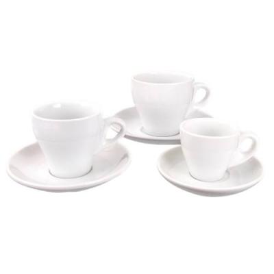 ITALIA - WHITE - CAPPUCCINO SAUCER - 14.2CM (12)